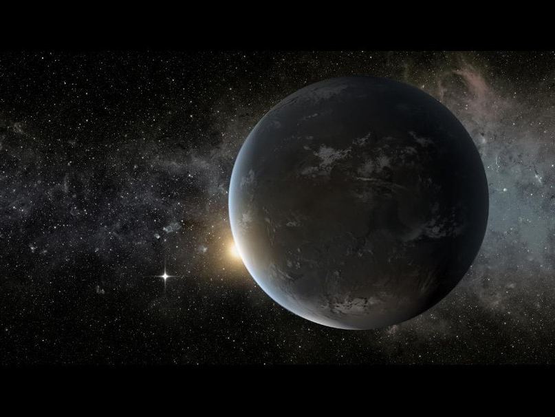 Экзопланета Kepler-62f в представлении художника